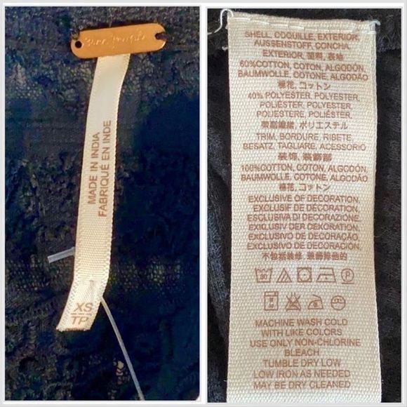 NEW Oversized Free PeopleBlackParisian Nights Blouse SZ XS (fits to M) NWT - Picture 9 of 12